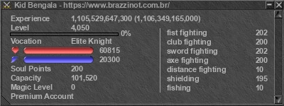 Signature for player Kid Bengala