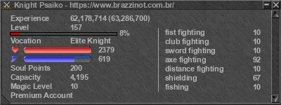 Signature for player Knight Psaiko
