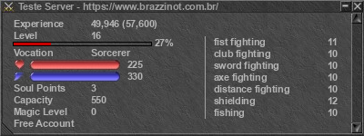 Signature for player Teste Server